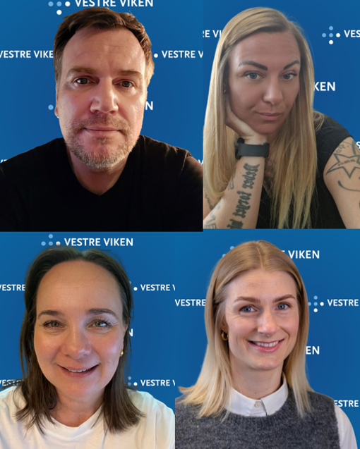 En collage av mennesker