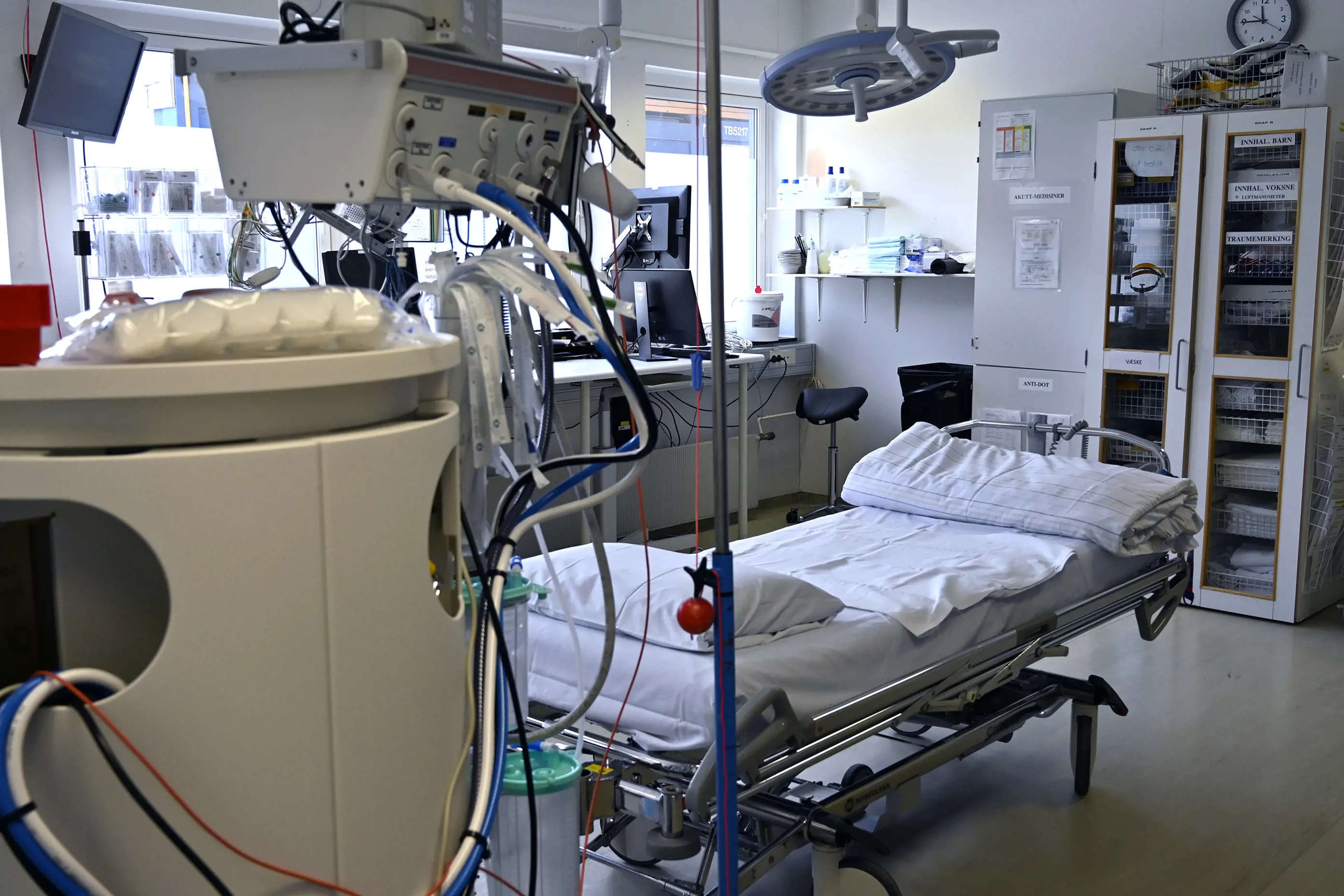 AKUTTMOTTAK: Rom i akuttmottaket på Ringerike sykehus.