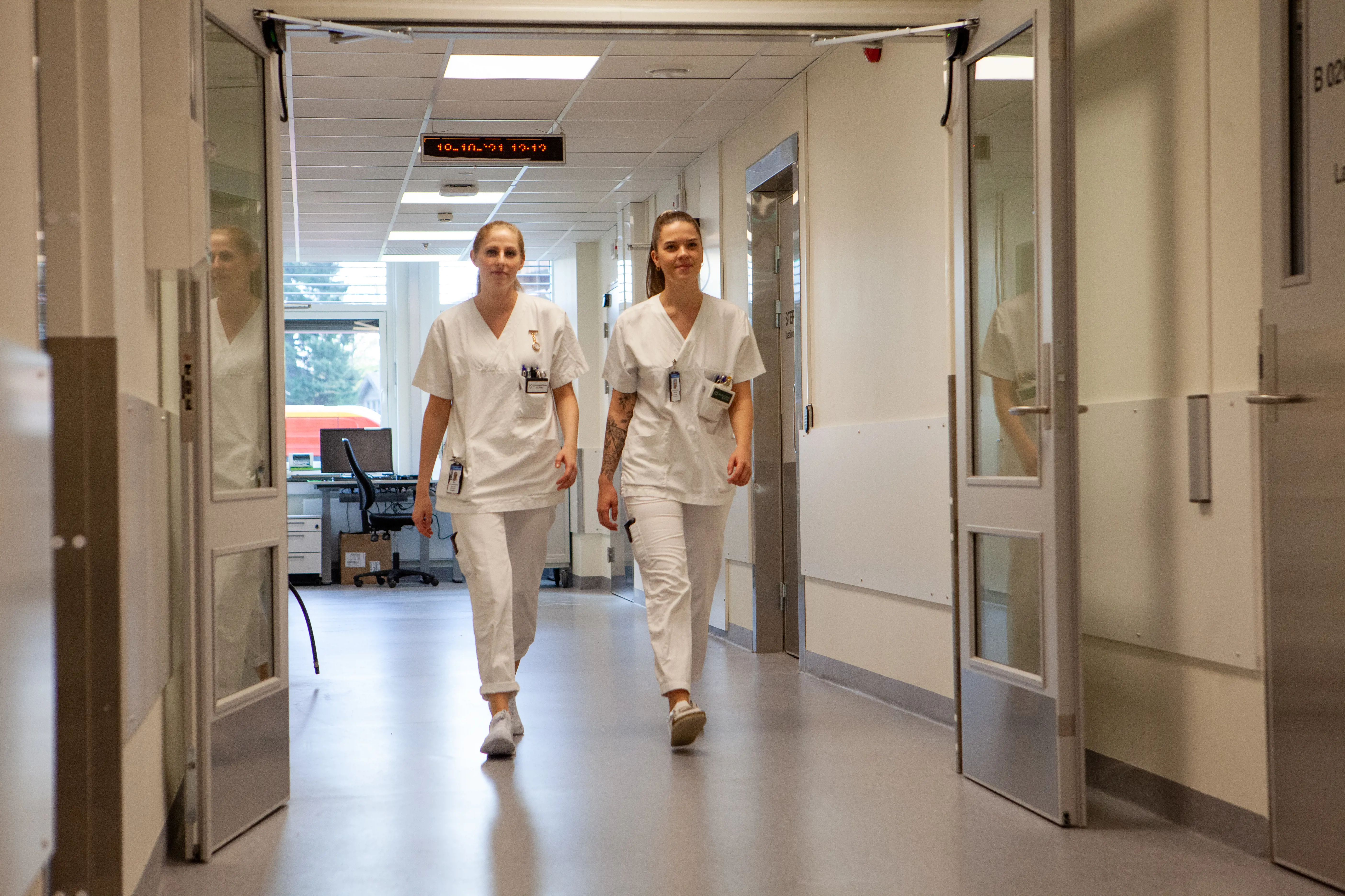 Sykepleiere i gangen på nytt akuttmottak