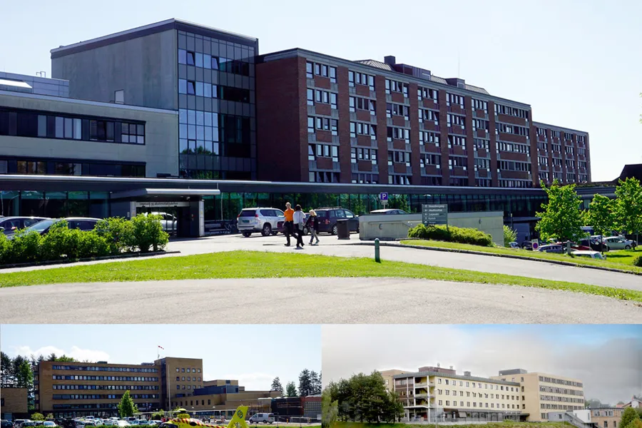 bilde av Bærum sykehus, Kongsberg sykehus og Ringerike sykehus