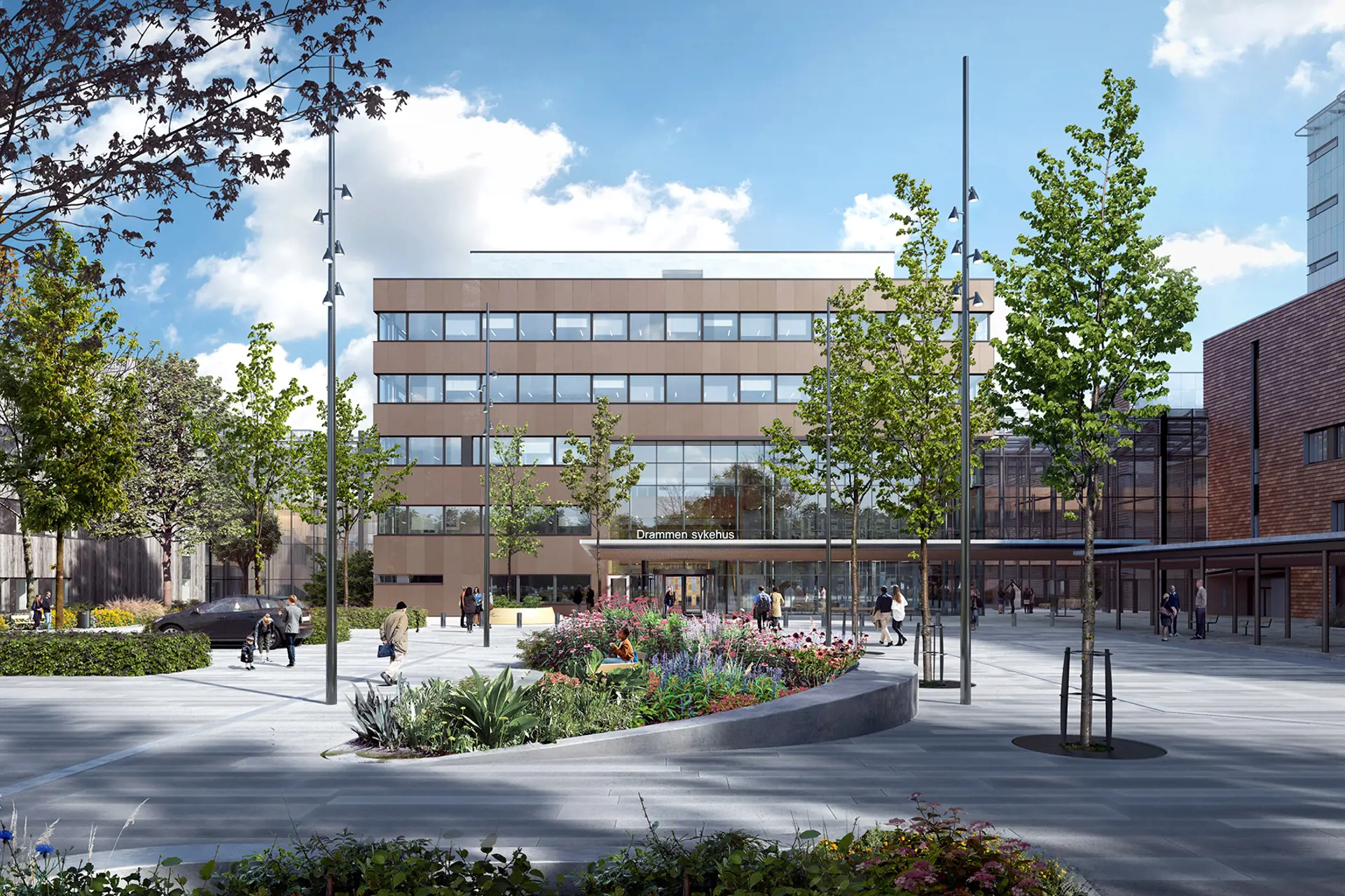Illustrasjonsbilde nytt sykehus i Drammen