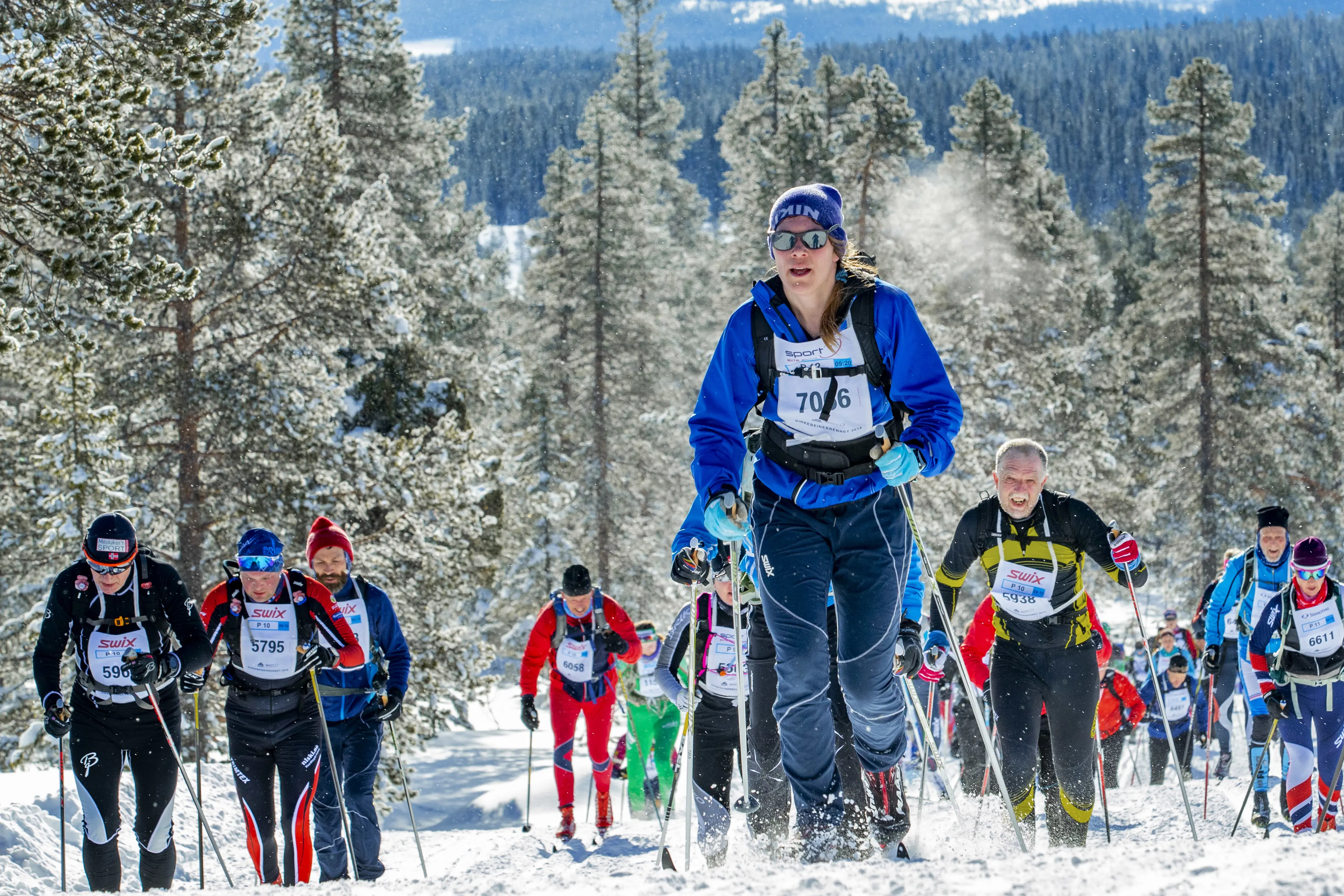 Skiløpere i Birkebeinerrennet