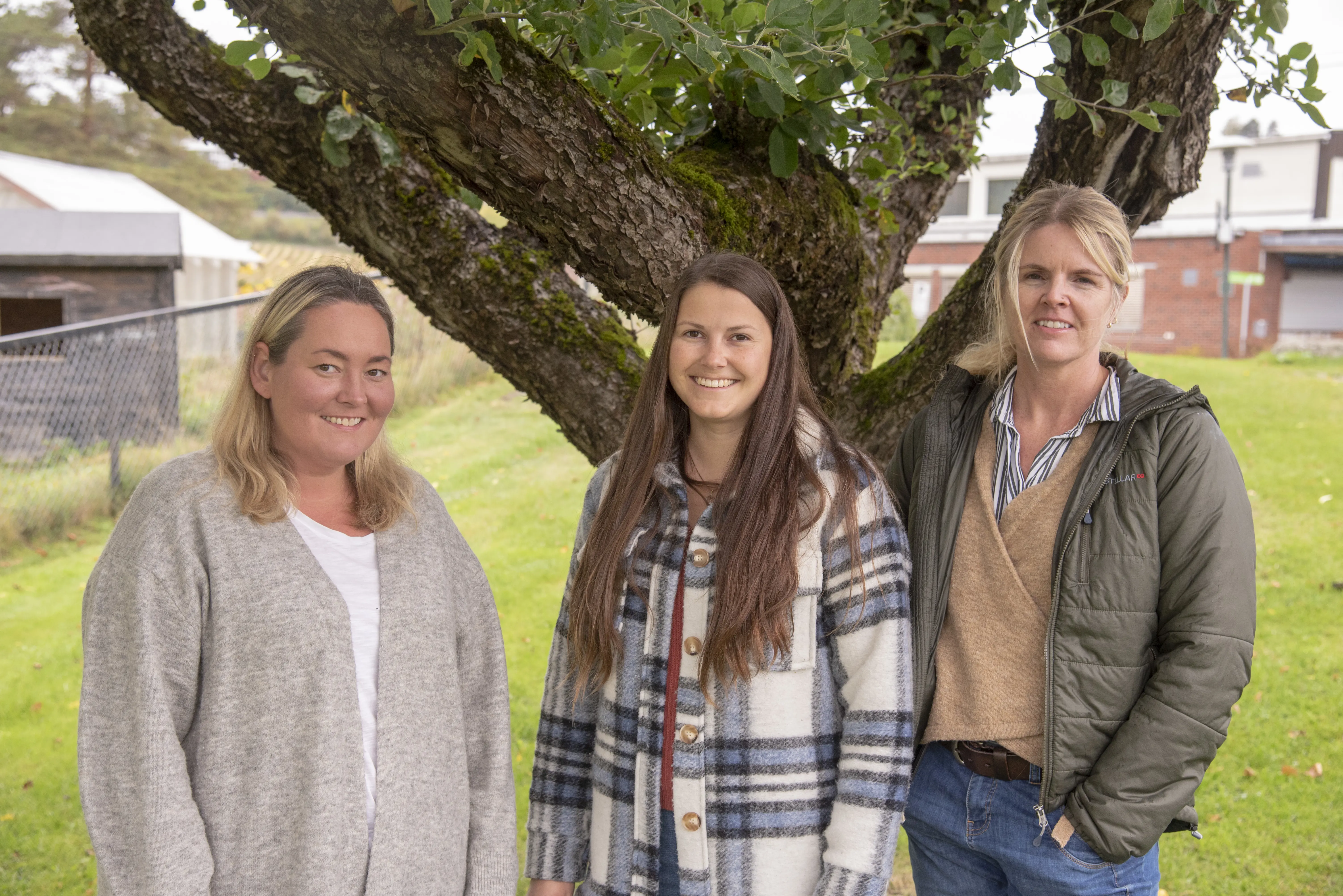 Veronica Ruud, Ragnhild Vormeland, og Inger Hilde Vik jobber som vernepleiere på Blakstad.